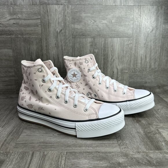 Converse CTAS Lift Youth Size 6/Women 7.5 Light Pink Hightop Shoes - Picture 5 of 8